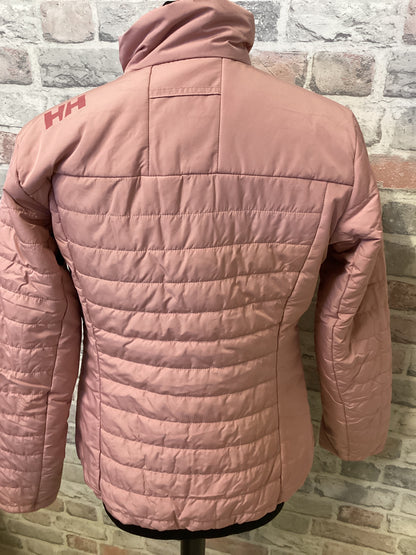 Ladies Pink Helly Hanson Lightweight Puffer Jacket - S