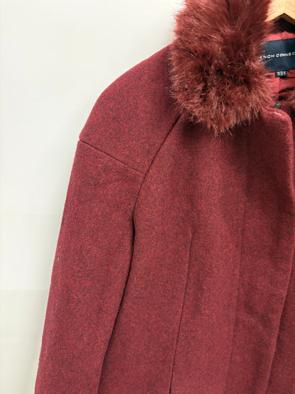 French Connection Red Wool-Blend Women’s Jacket Size 12