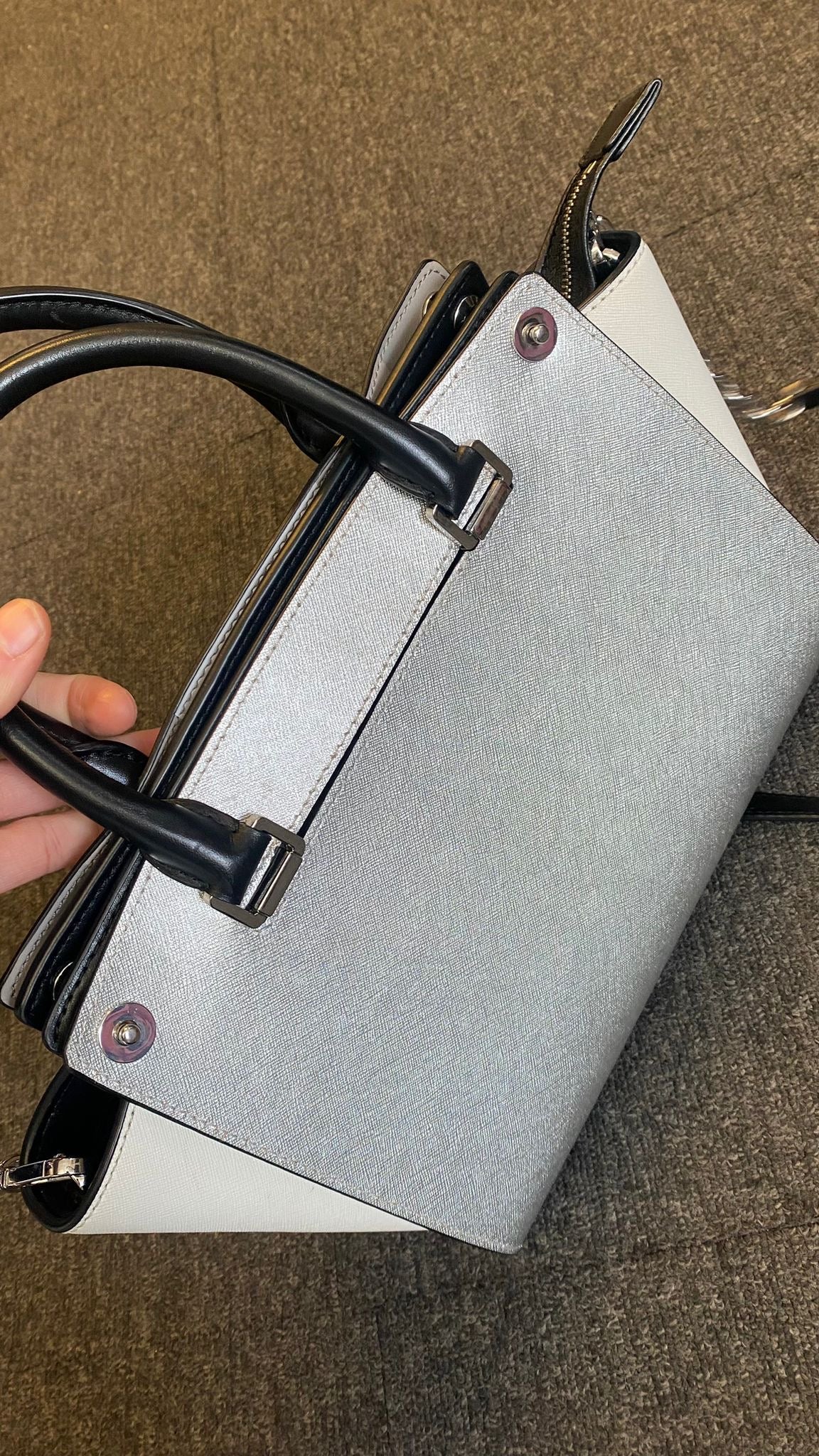 Michael Kors Selma Leather Handbag with Detachable Jacket