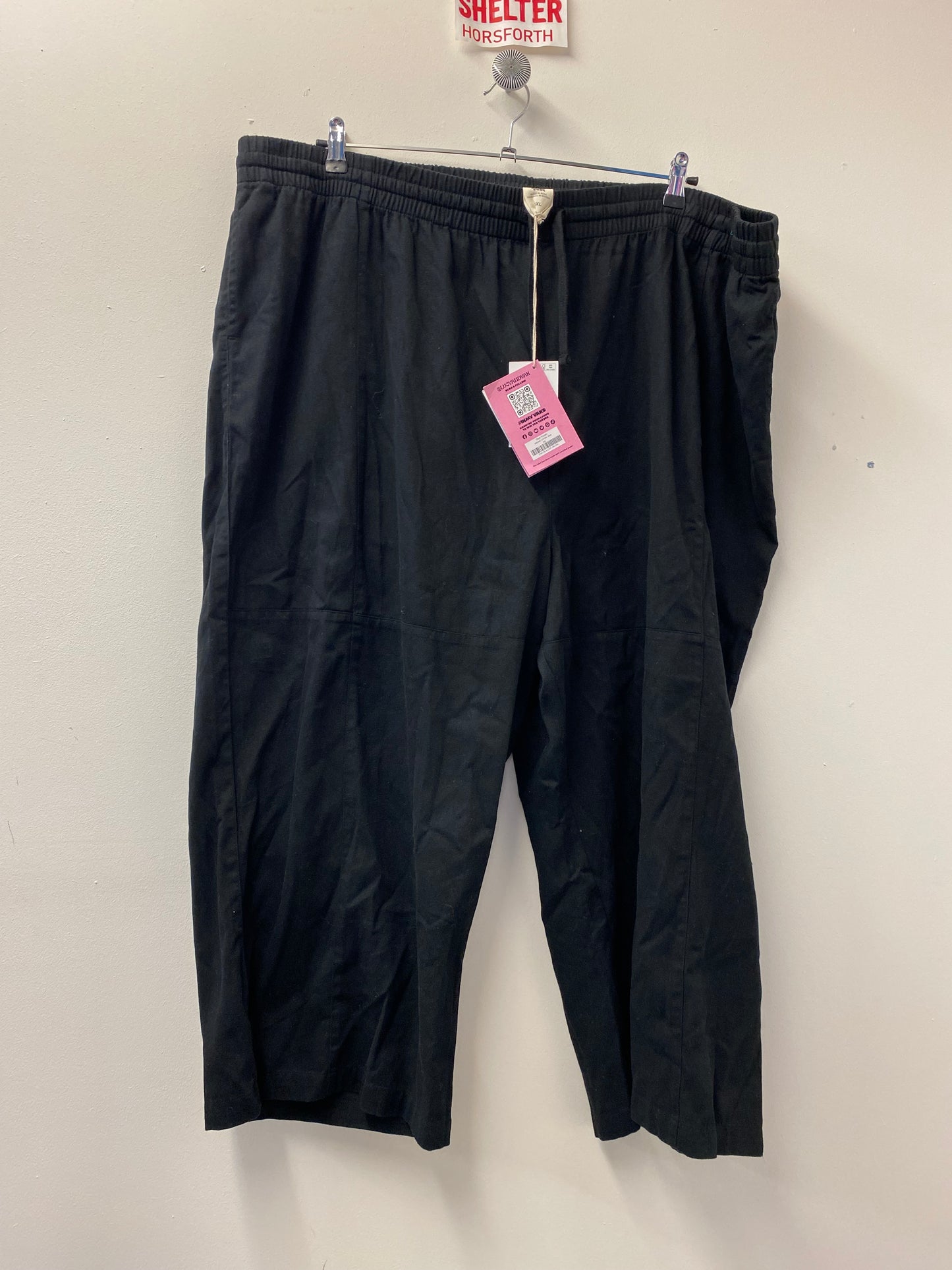 BNWT Lucy and Yak Chuck Trousers Organic Cotton Black 3XL