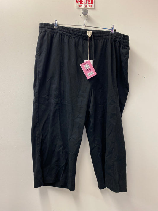 BNWT Lucy and Yak Chuck Trousers Organic Cotton Black 3XL