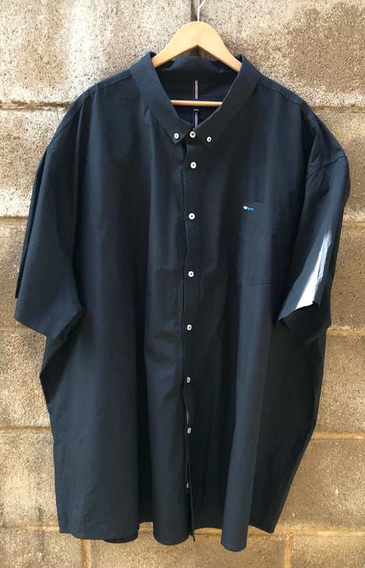Badrhino 7/8XL Navy Blue Short Sleeved Shirt