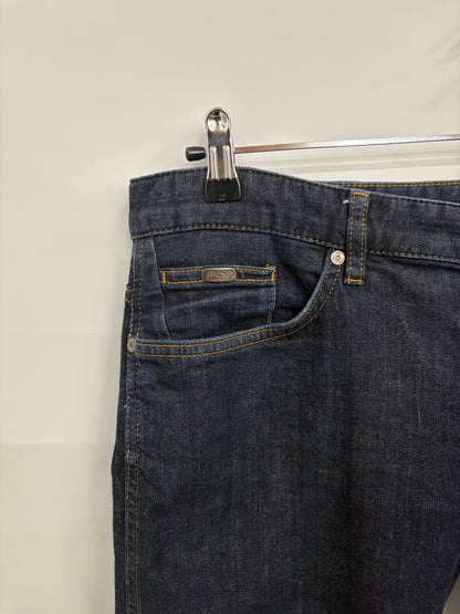 BOSS Green Hugo Boss Navy Stretch Mens Denim Jeans Size 36/32