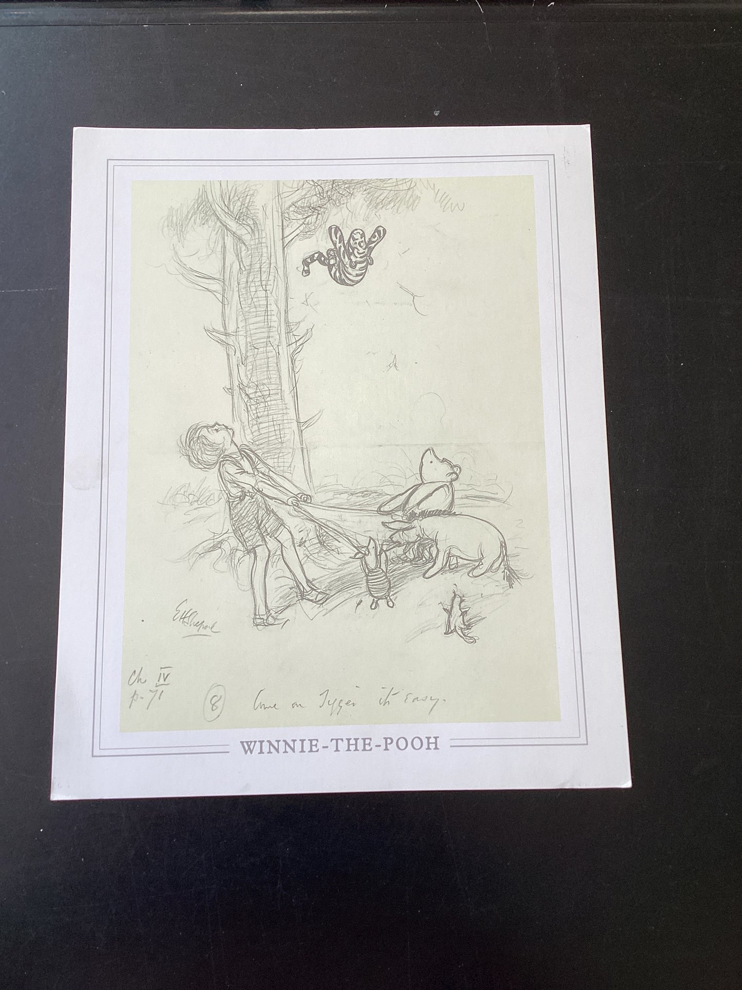 Set of 4 Winnie the Pooh Prints