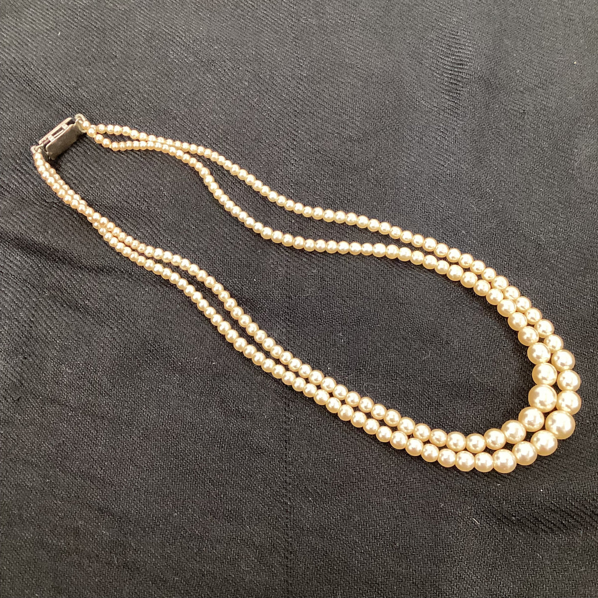 Vintage 2 String Necklace