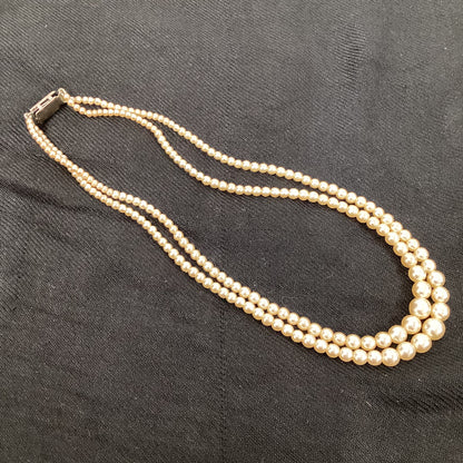 Vintage 2 String Necklace