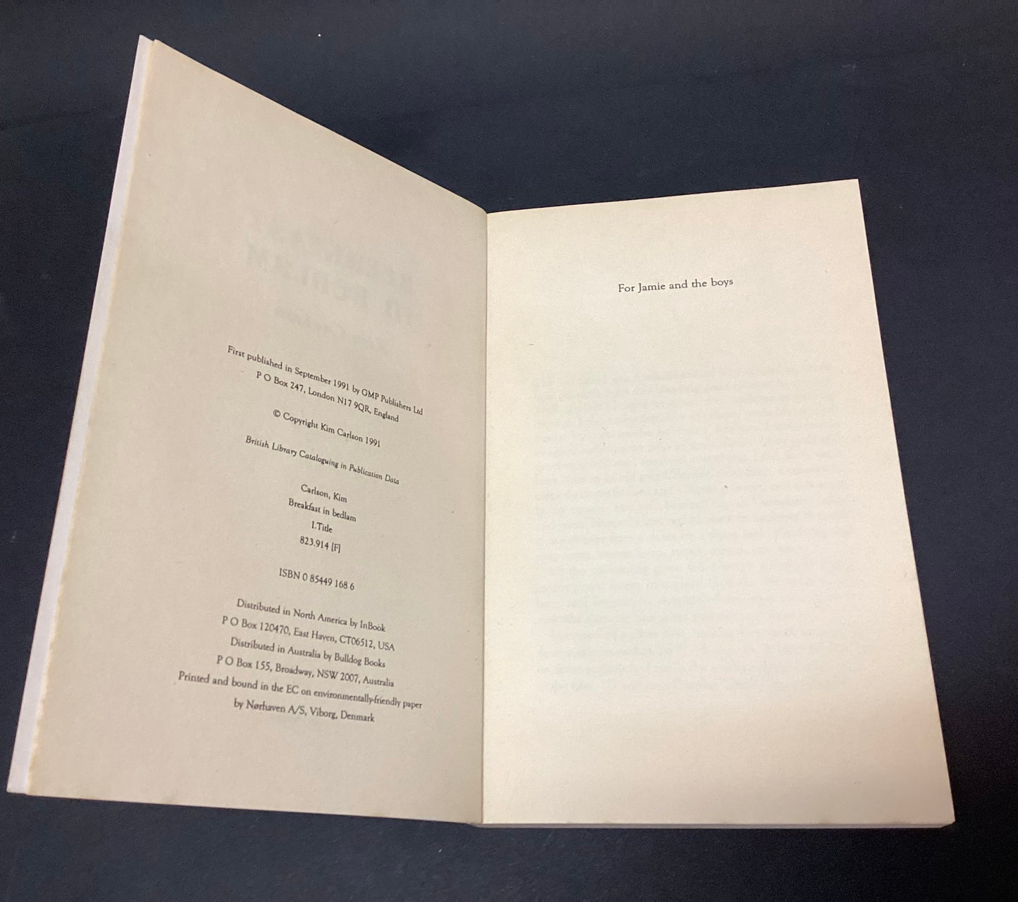 Breakfast in Bedlam by Kim Carlson