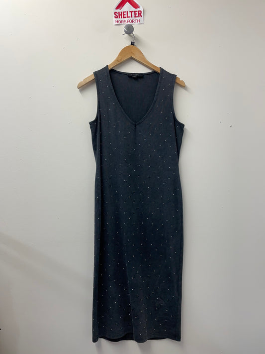 BNWOT AllSaints Leigh Midi Grey Dress Size M