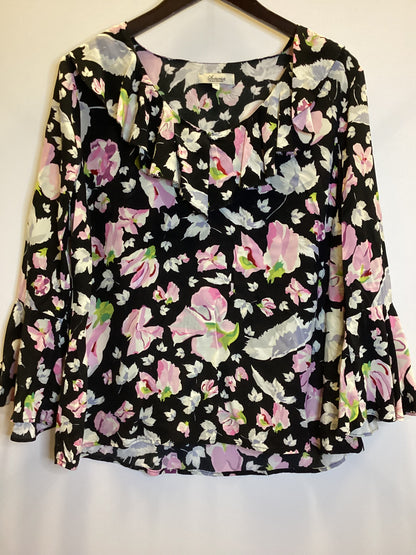 Somerset by Alice Temperley Floral Bell Sleeve Blouse Size 12