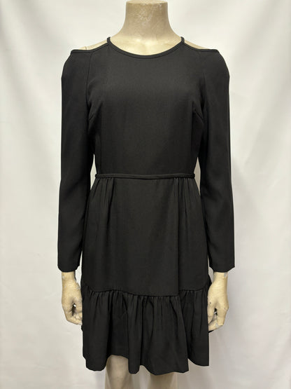 Club Monaco Black Cold Shoulder Dress XS