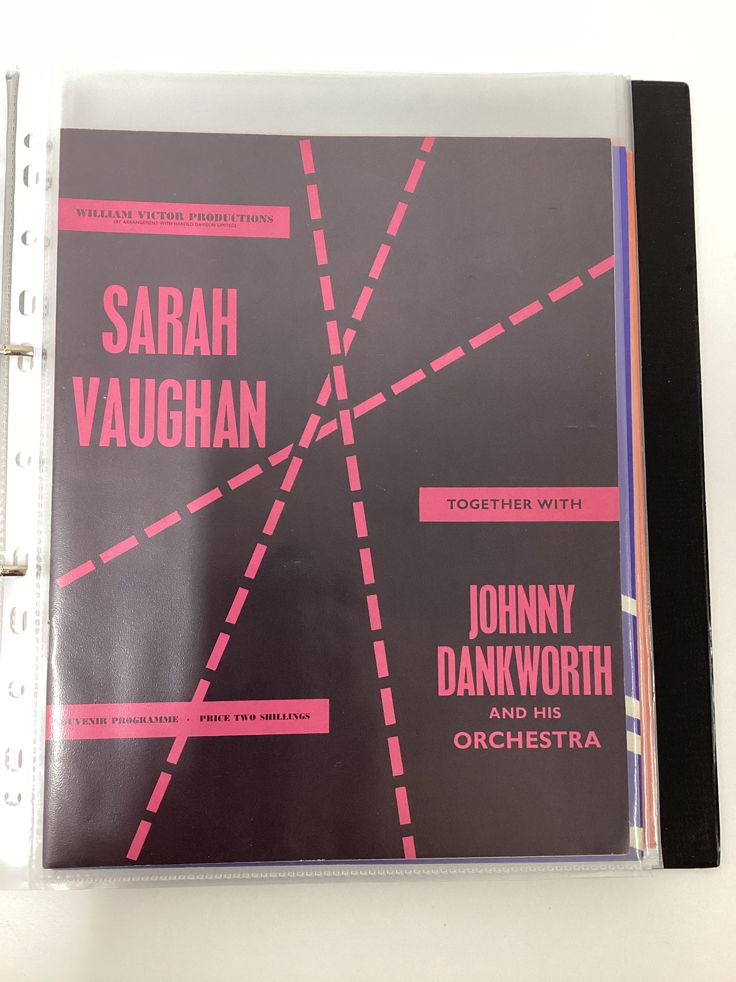 21 Vintage Jazz Programmes In Folder