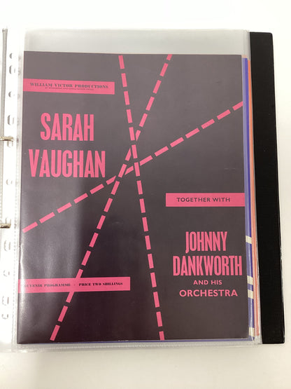 21 Vintage Jazz Programmes In Folder