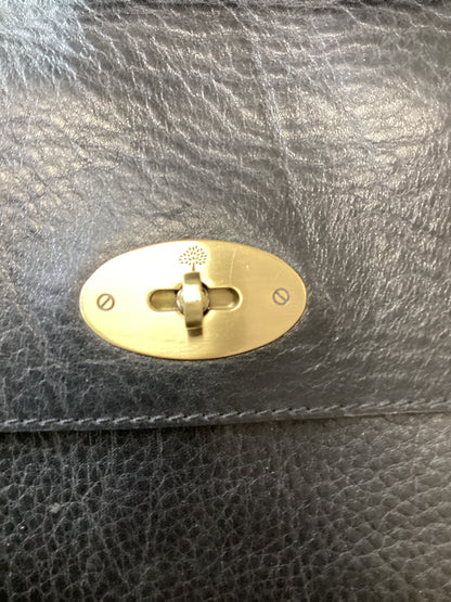 Vintage Black Leather Mulberry Small Anthony Bag