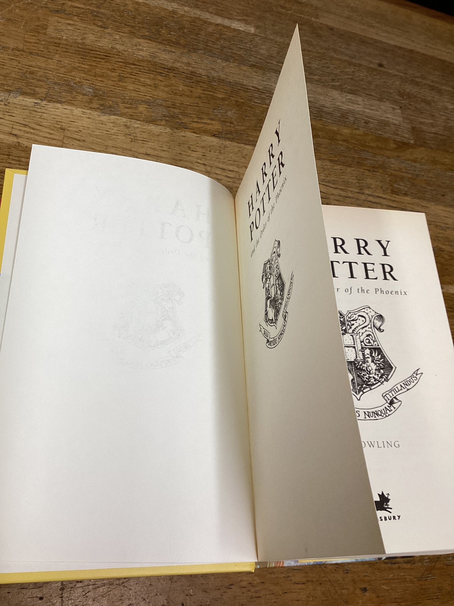 HARRY POTTER and the Order of the Phoenix (First Edition, Hardback)