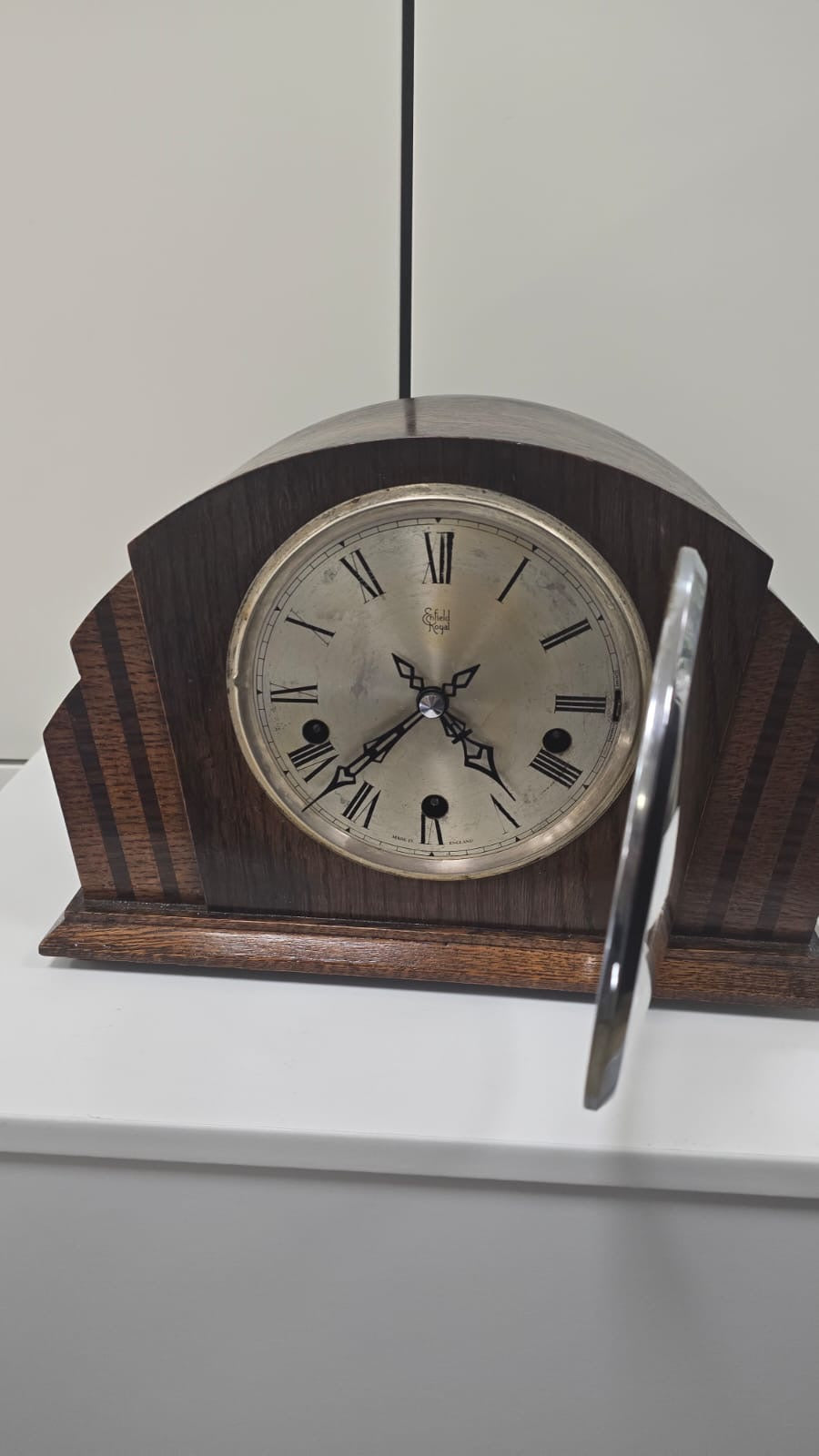 Early 20th Century Vintage Royal Enfield Mantle Clock(No key)