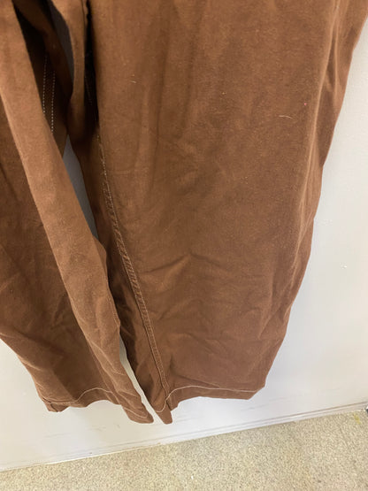 BNWT Lucy and Yak Carmen Jumpsuit Organic Cotton Oak Brown 2XL