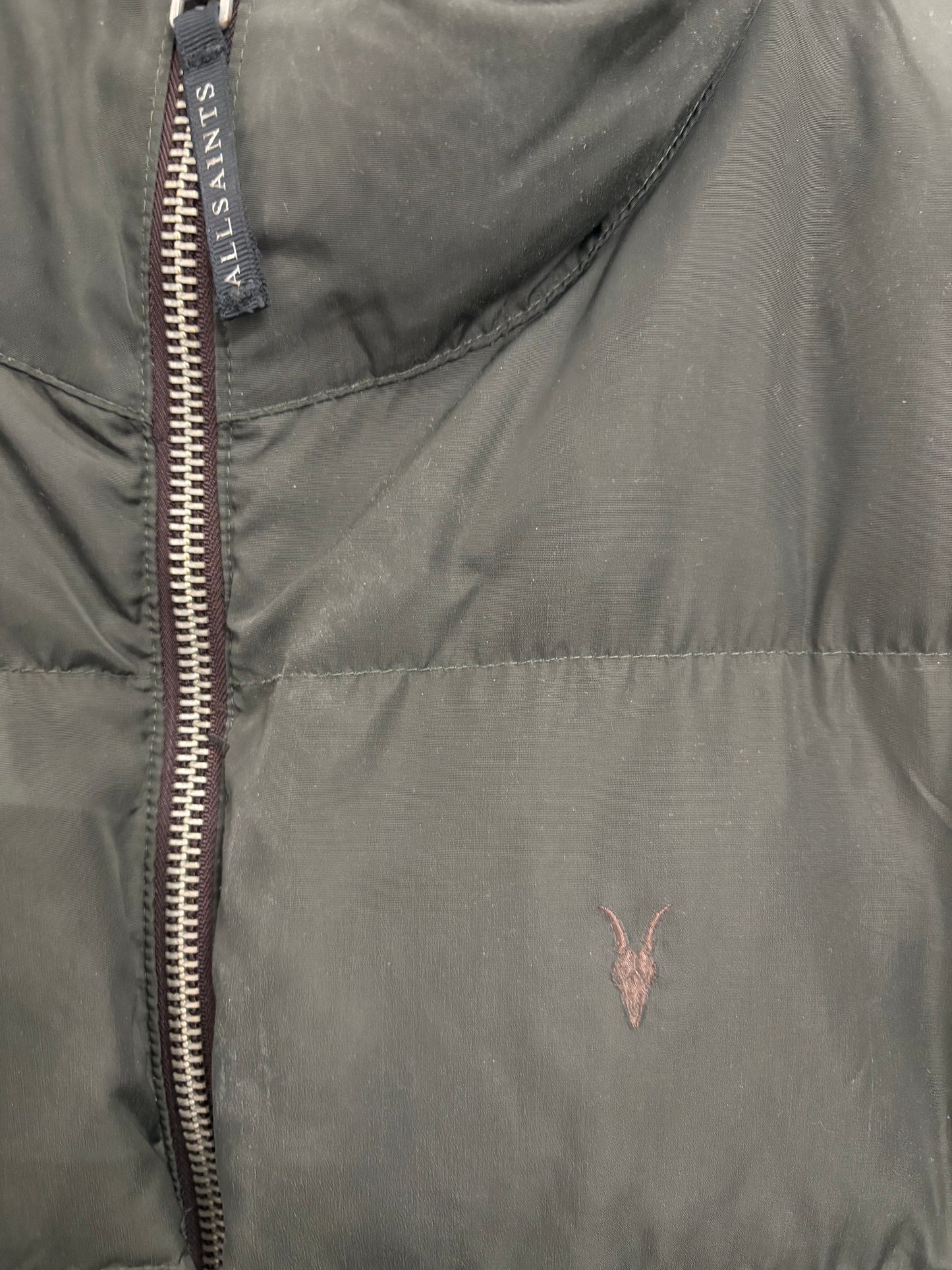 AllSaints Mens Novern Reversible Ramskull Puffer Jacket Size L
