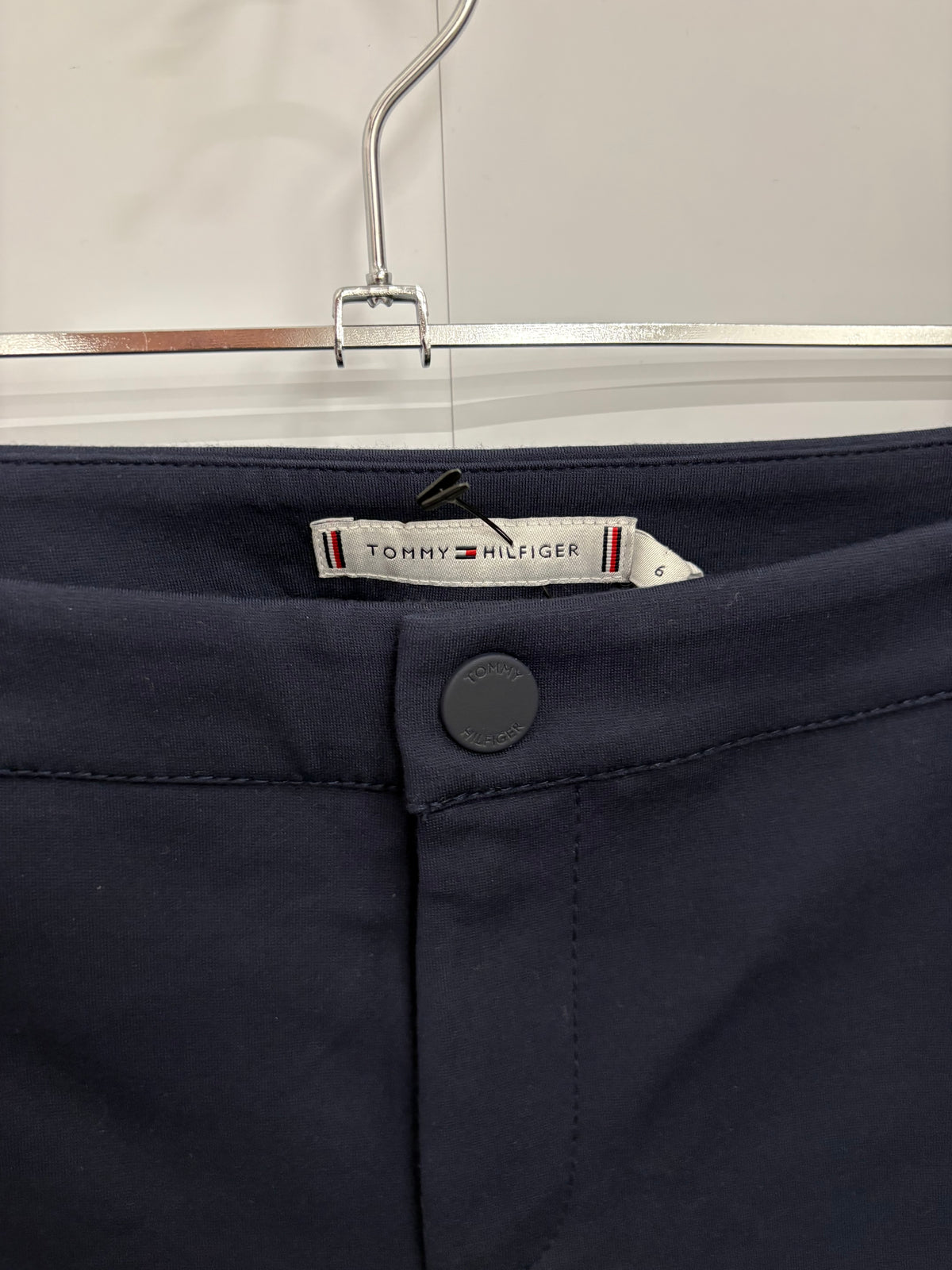 Tommy Hilfiger Womens Navy Heritage Skinny Fit Trousers Size 6 - BNWT