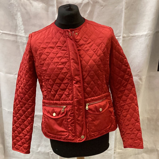 Massimo Dutti Red Quilted Jacket_EUR XL/USA XL