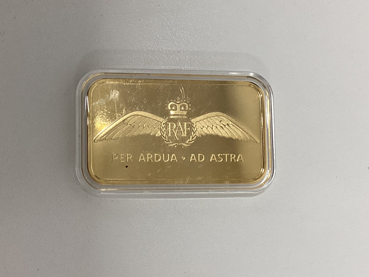 RAF Centenary Gold Plated Ignots