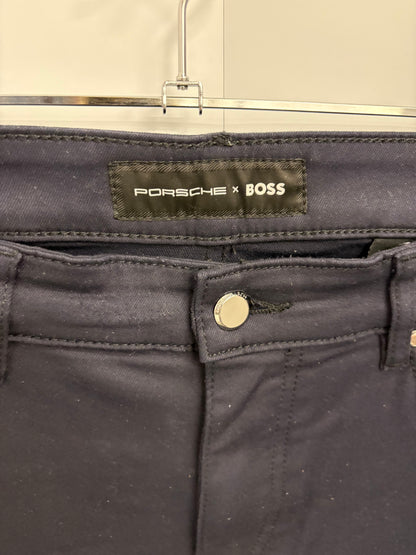Porsche x BOSS Men’s Navy Taber Tapered Trousers Size 34/30