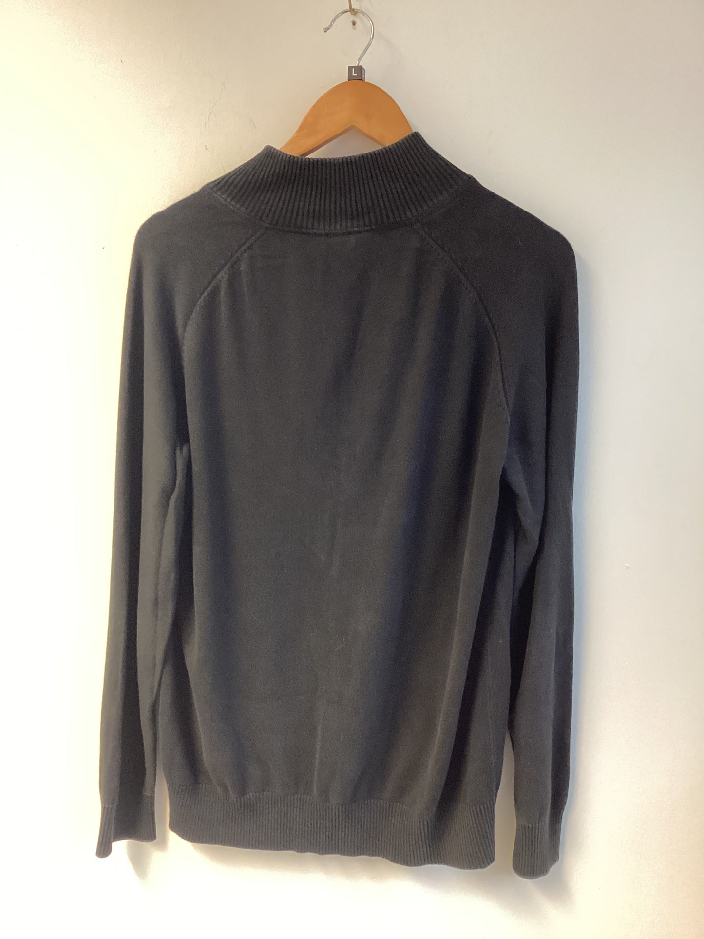 Timberland, Black, Zip Neck Jumper, Size L