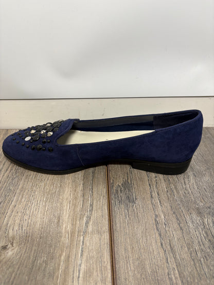 Anne Klein Womens Della Navy Blue Loafers Size 6