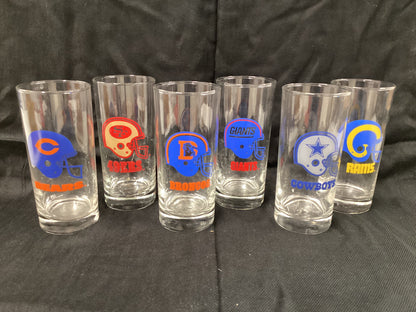 6 x Vintage American Football Tumbers