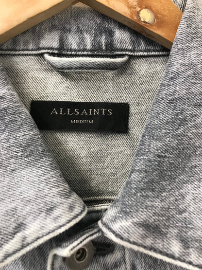 BNWT All Saints Juppy Denim Jacket Grey Size M