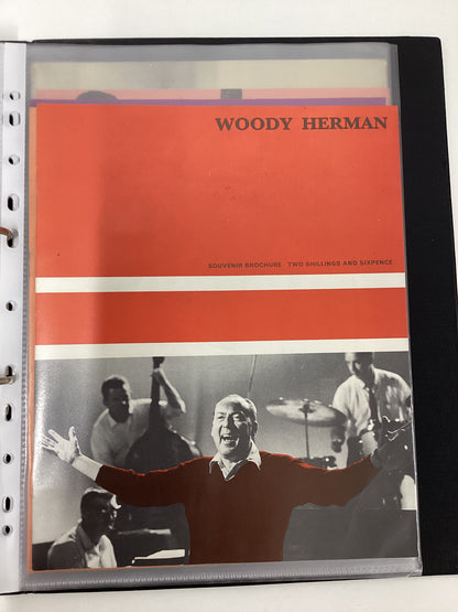 21 Vintage Jazz Programmes In Folder