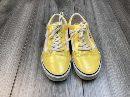 Vans Yellow and White Old Skool Trainers UK 4.5