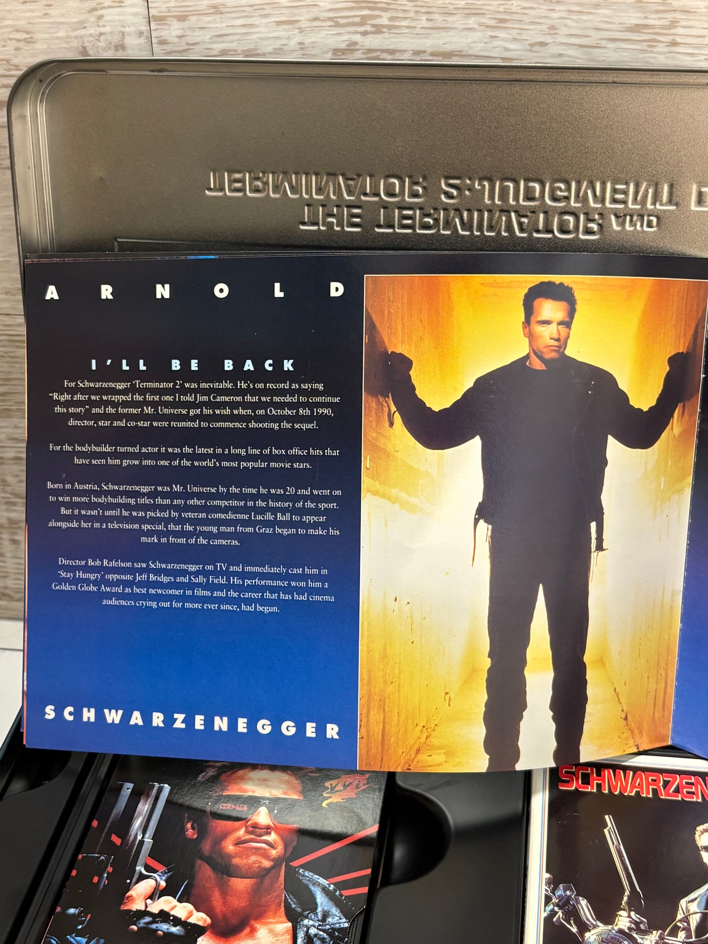 T2 Terminator 1 & 2 VHS Tin Boxset Limited Edition