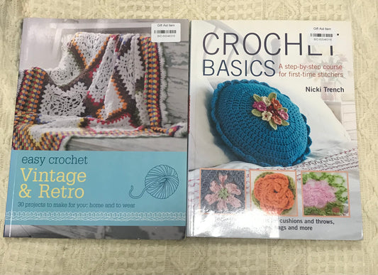 Crochet Book Bundle Including “Vintage and Retro” and “Crochet Basics