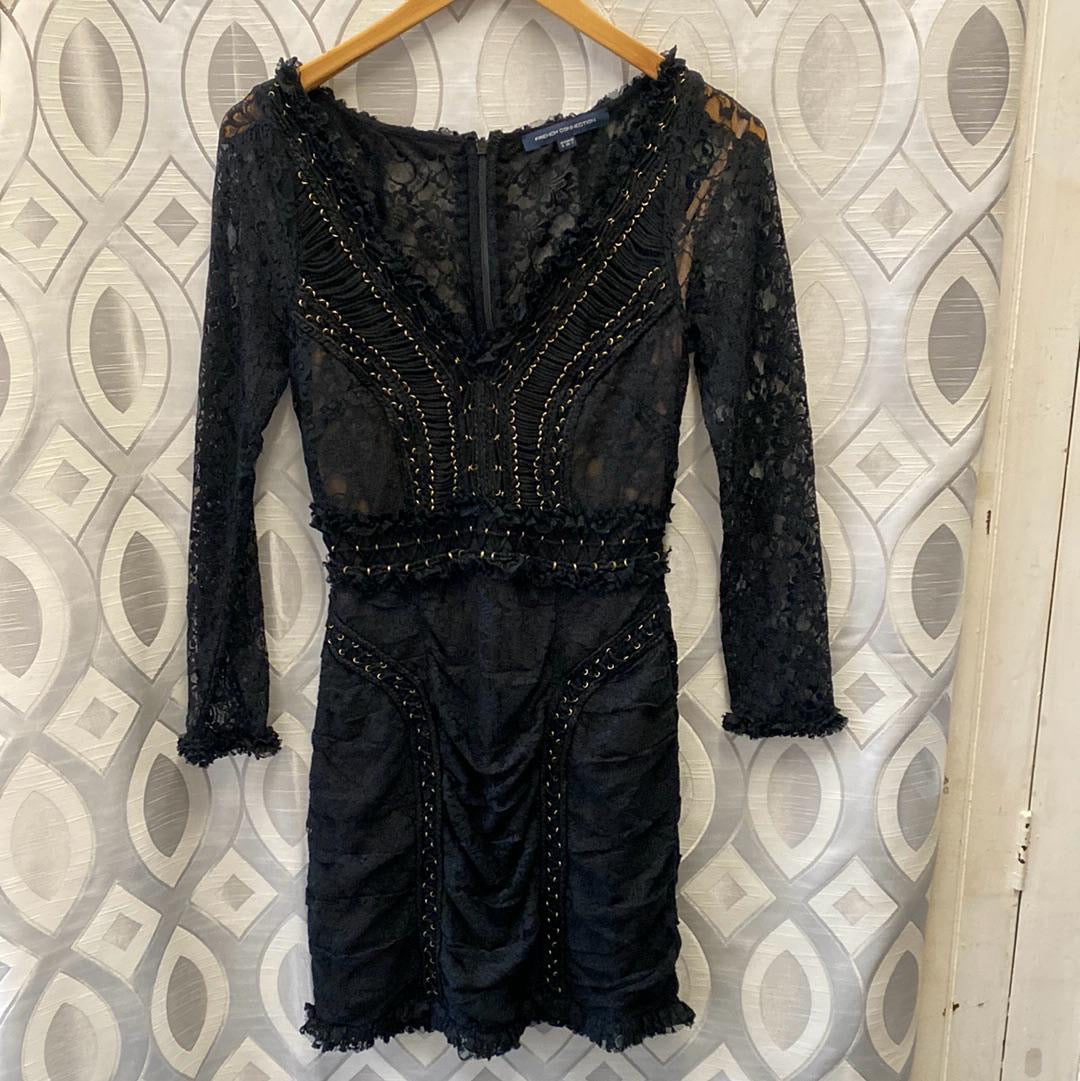 French Connection Dress Black size 8