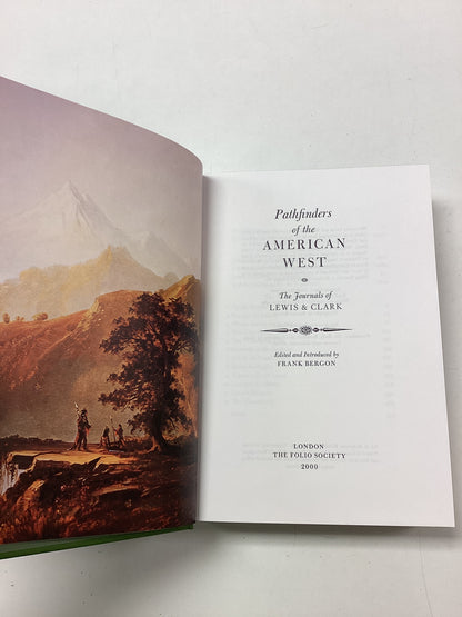 Pathfinder’s of the American West the journals of Lewis & Clark- The Folio Society