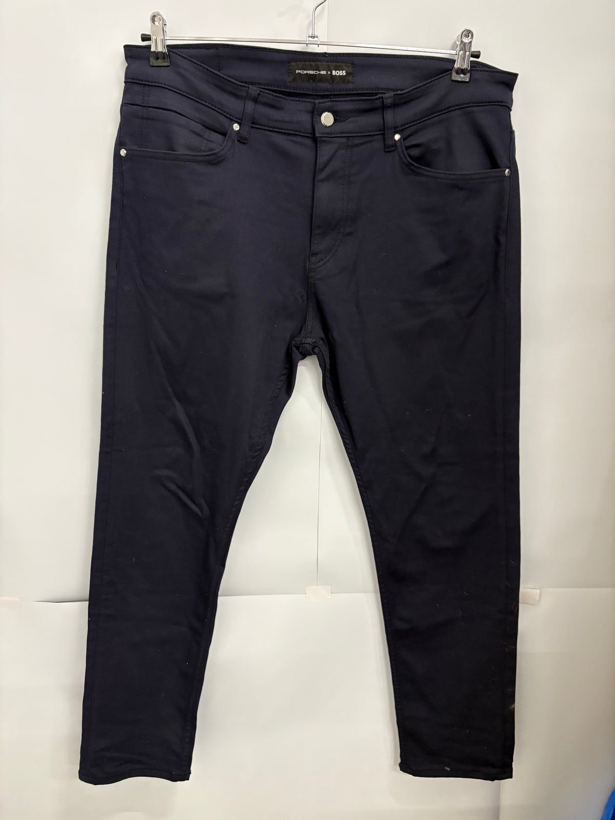 Porsche x BOSS Men’s Navy Taber Tapered Trousers Size 34/30