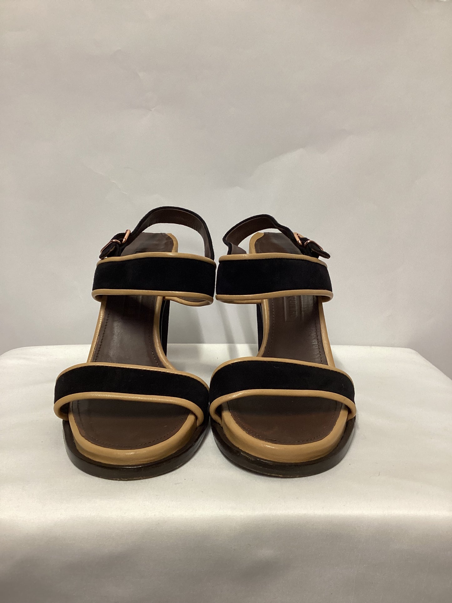 Véronique Branquinho Black, Brown and Beige High Heel Sandals 8