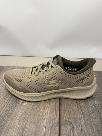 Skechers Mens GO WALK NOW Beige Slip-On Trainers Size 7.5