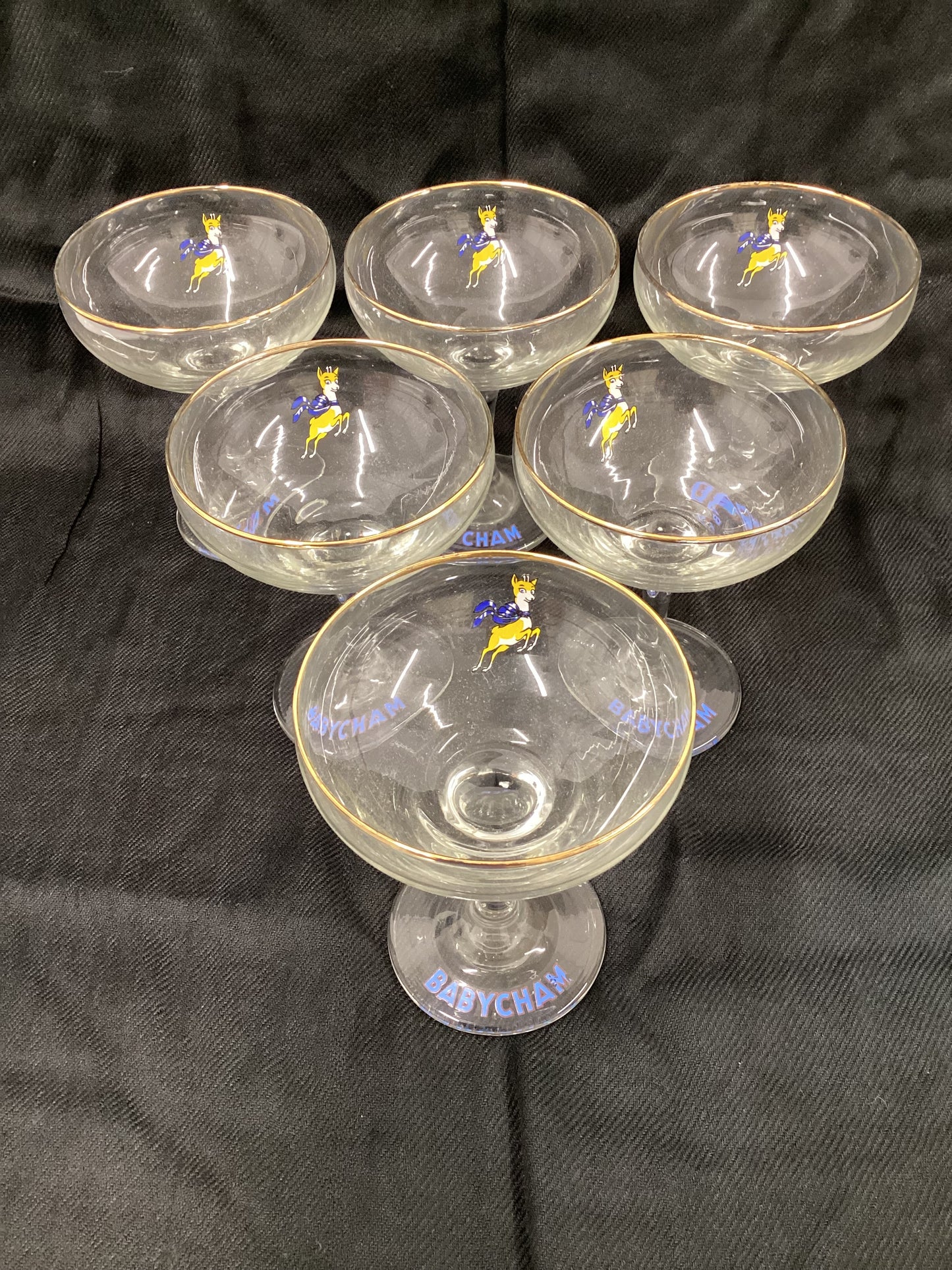 6 X Babysham Glasses