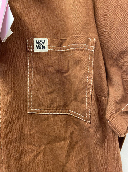 BNWT Lucy and Yak Ragan Jumpsuit Organic Cotton Cappucchino Size 24