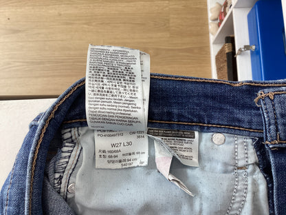 Levi, Medium Wash Denim, 311 Shaping Skinny, 27'', UK Size 8