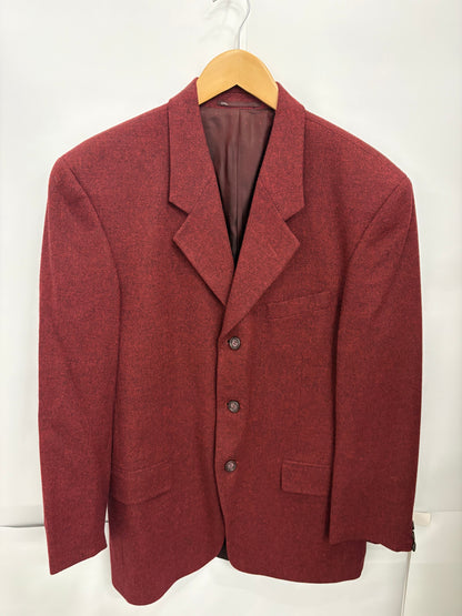 Vintage Debenhams Mens Red Blazer Size S