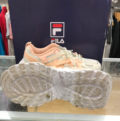 Fila Electrove Chunky Trainer, Peach and White Uk Size 6 Boxed