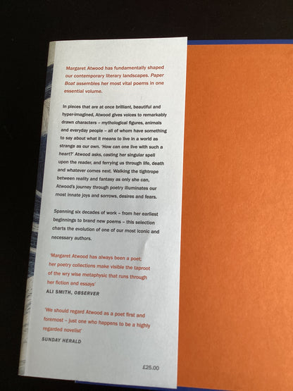 Paper Boat Margaret Atwood New and SelectedPoems 1961-2023