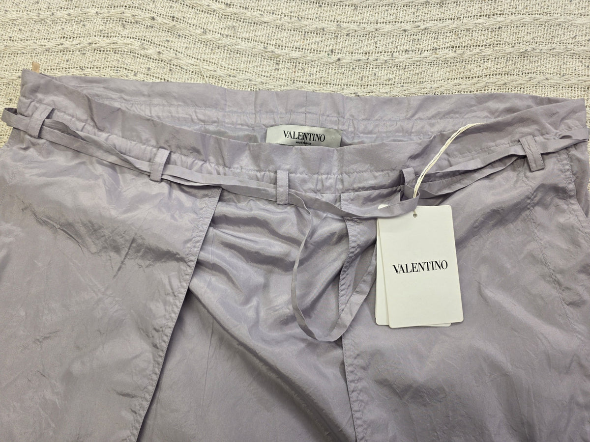 Valentino Lavender Pure Silk Skirt Size UK 10