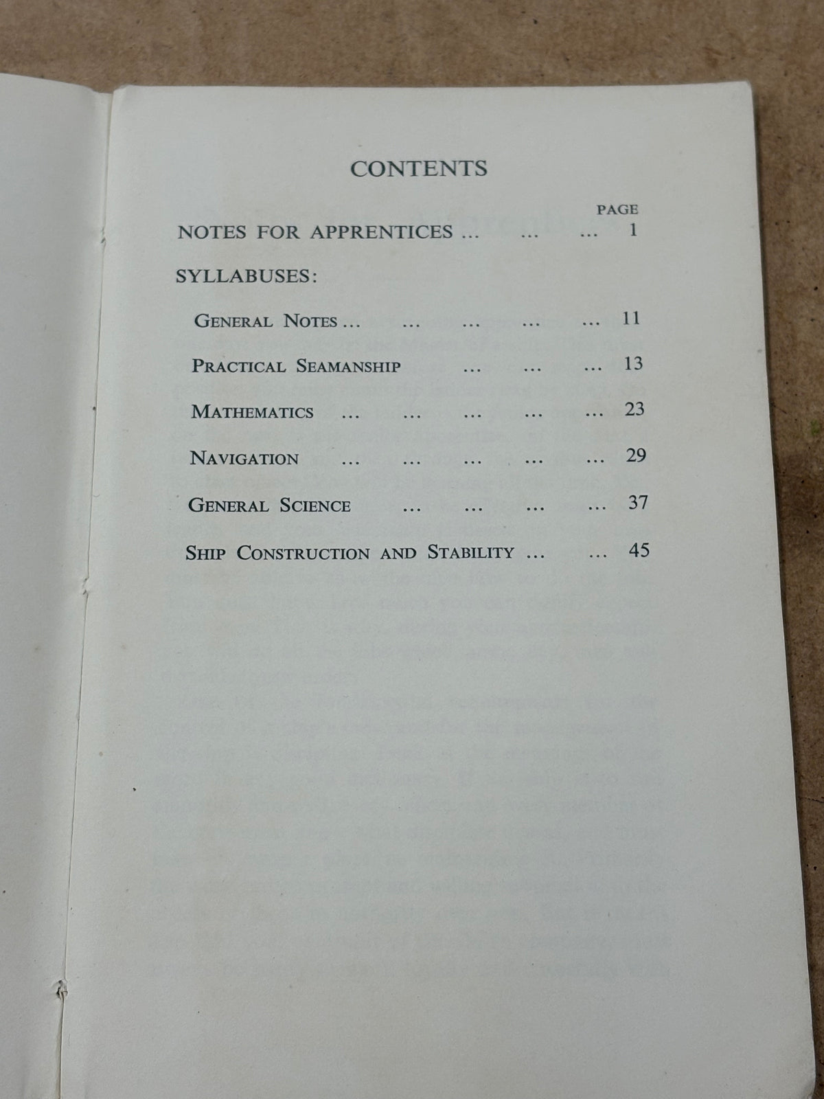 Apprentices' Handbook: Training to be an Officer (Revised Edition 1952) by Merchant Navy Training Board