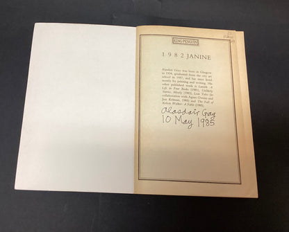 Signed 1982 Janine by Alasdair Gray