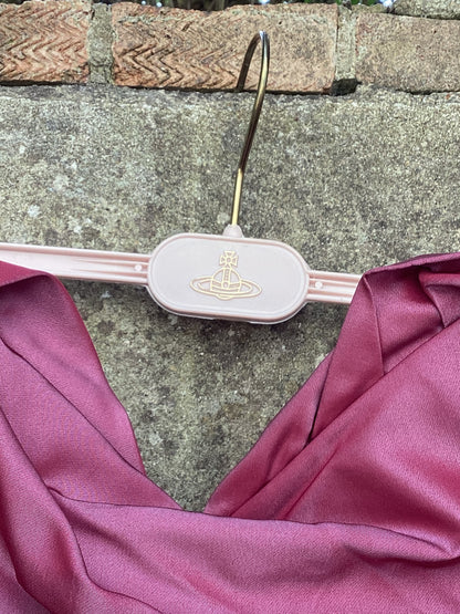 Vintage Vivienne Westwood Pink Taffeta Corset Size 16