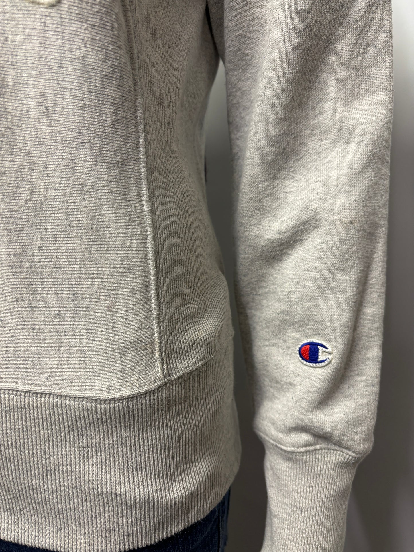 Champion Grey New York Crew Neck Sweater XS