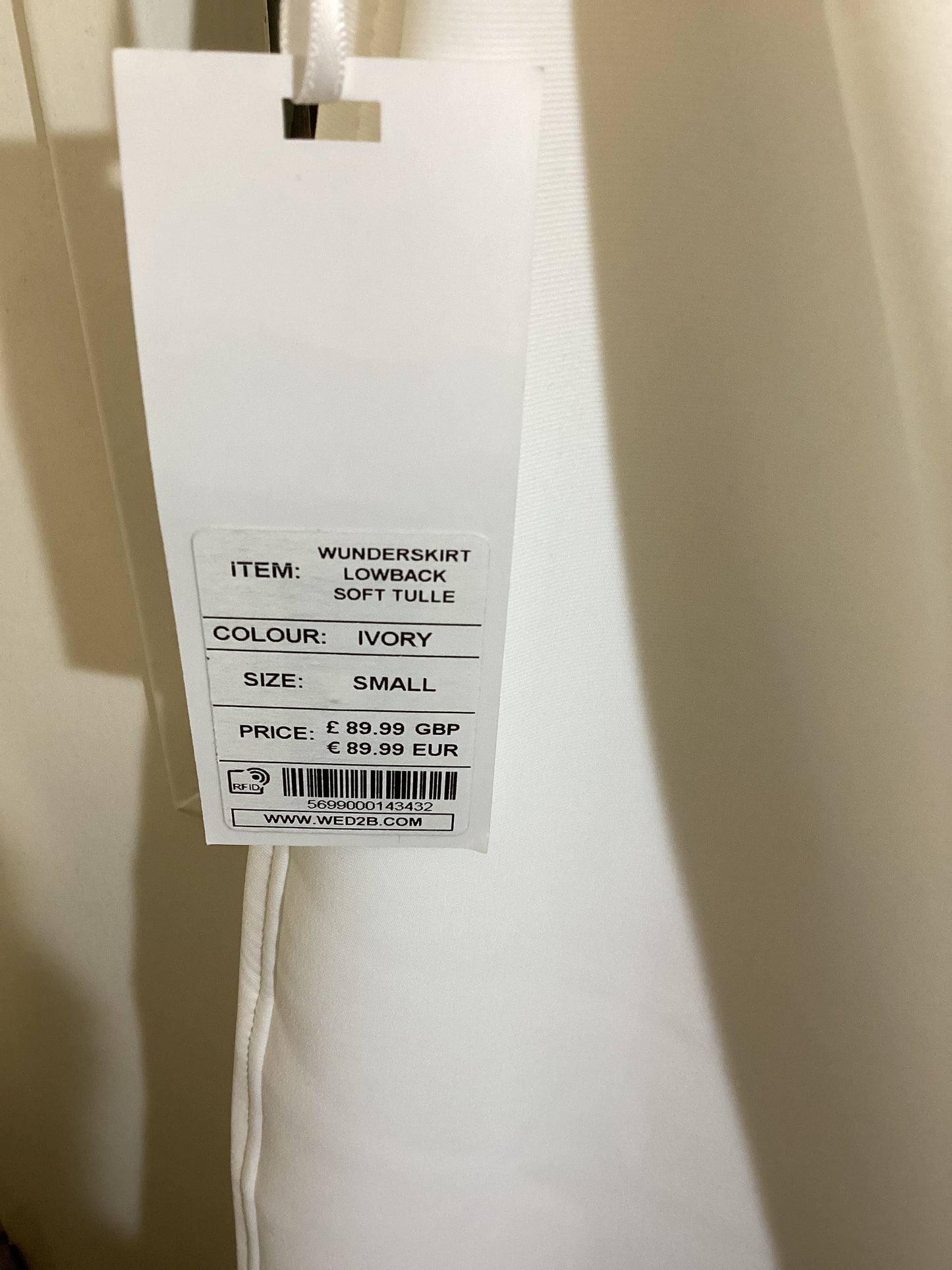 Wunderskirt, Ivory, Bridal Under Skirt, Small BNWT